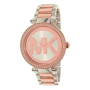 Michael Kors Women's Two-Tone Rose gold/silver Watch
